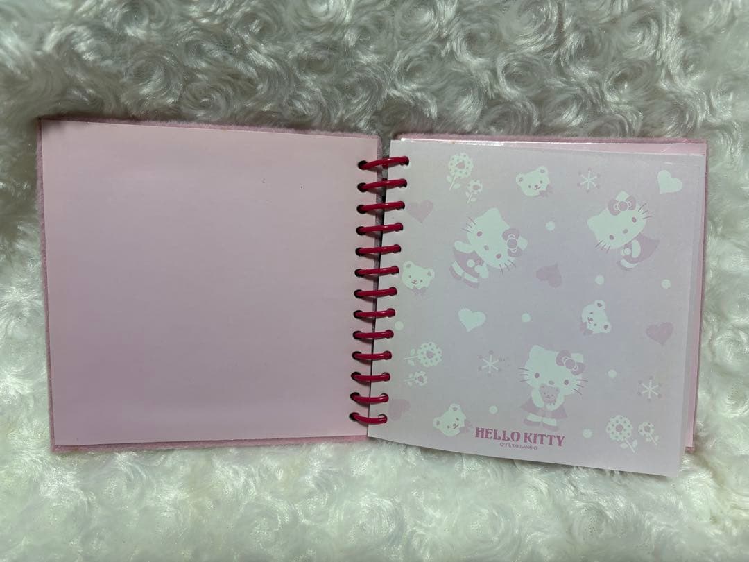 ハローキティ スパイラルメモ帳 ピンク