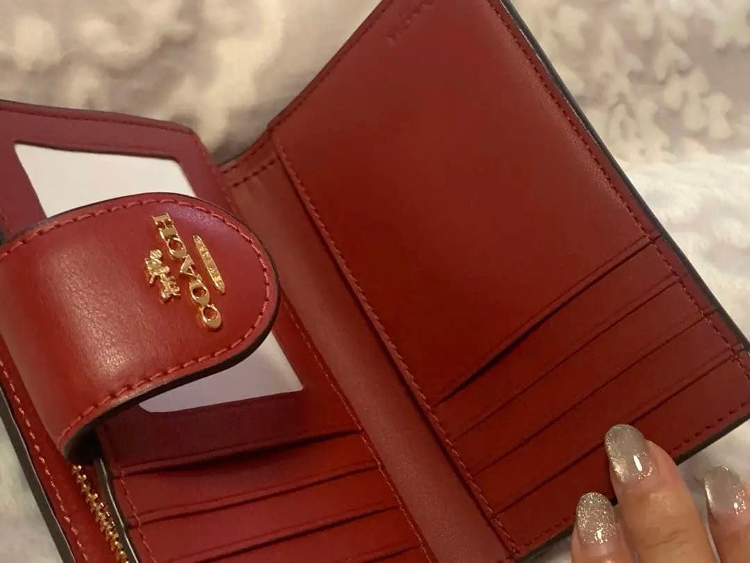 本日限定価格❤️新品☆COACH 折り財布　シグネチャー レザー 折り財布