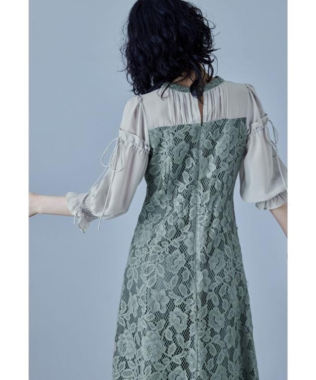 美品 niana ニアナ パーティードレス L 大きい ゆったりオケージョン