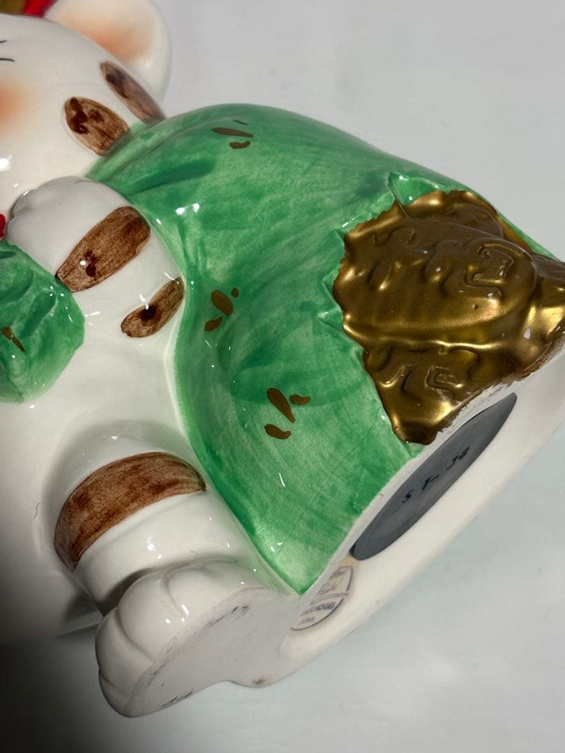 激レア　昭和レトロ　招き猫　まねきねこ　貯金箱　加藤工芸　サンタ　クリスマス