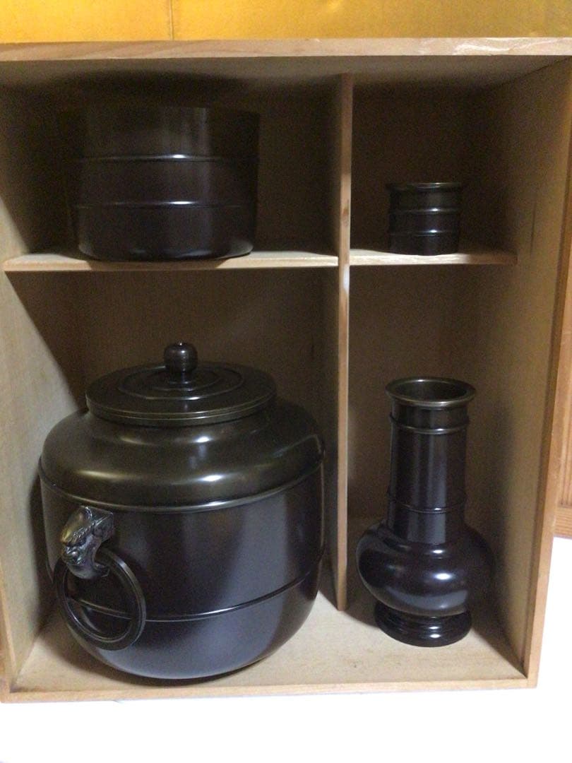 茶道具 唐銅皆具 共箱付き
