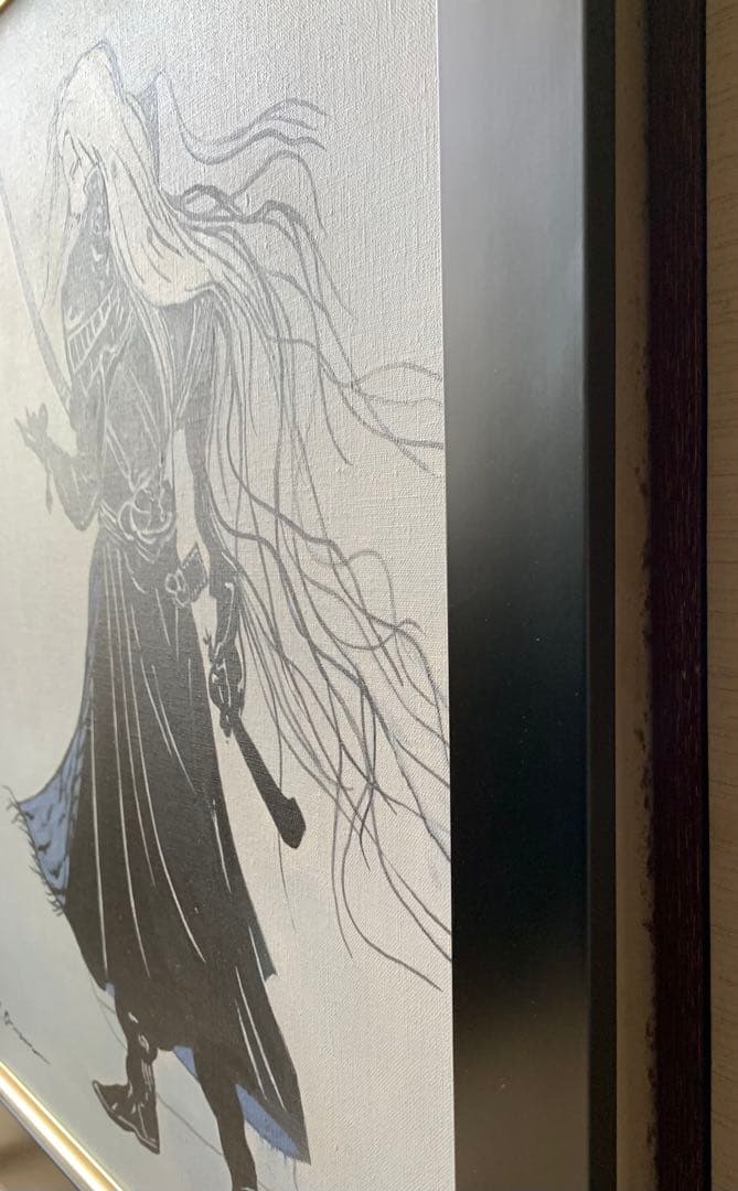 天野喜孝/剣士画/F10号/絵画/額縁/油彩画/肉筆/手書き