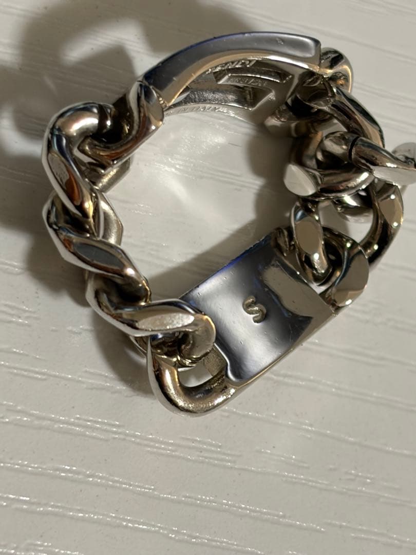 FENDI フェンディ チェーンリング バゲット FFシルバー ロゴSsize