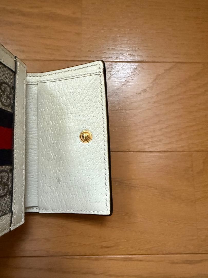 GUCCI オフィディア　二つ折り財布 GGパターン　箱付き