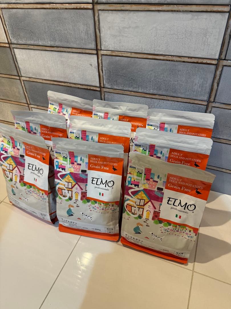 値下◆大容量7.2キロ　ELMO ダックとポテト800g袋グルテンフリー