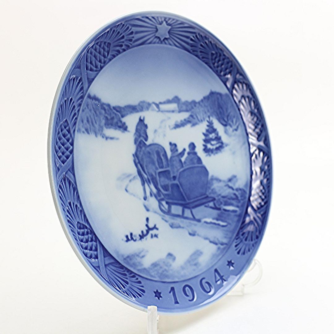 1964年　クリスマスツリーを採りに行く　イヤープレート　ロイヤルコペンハーゲン