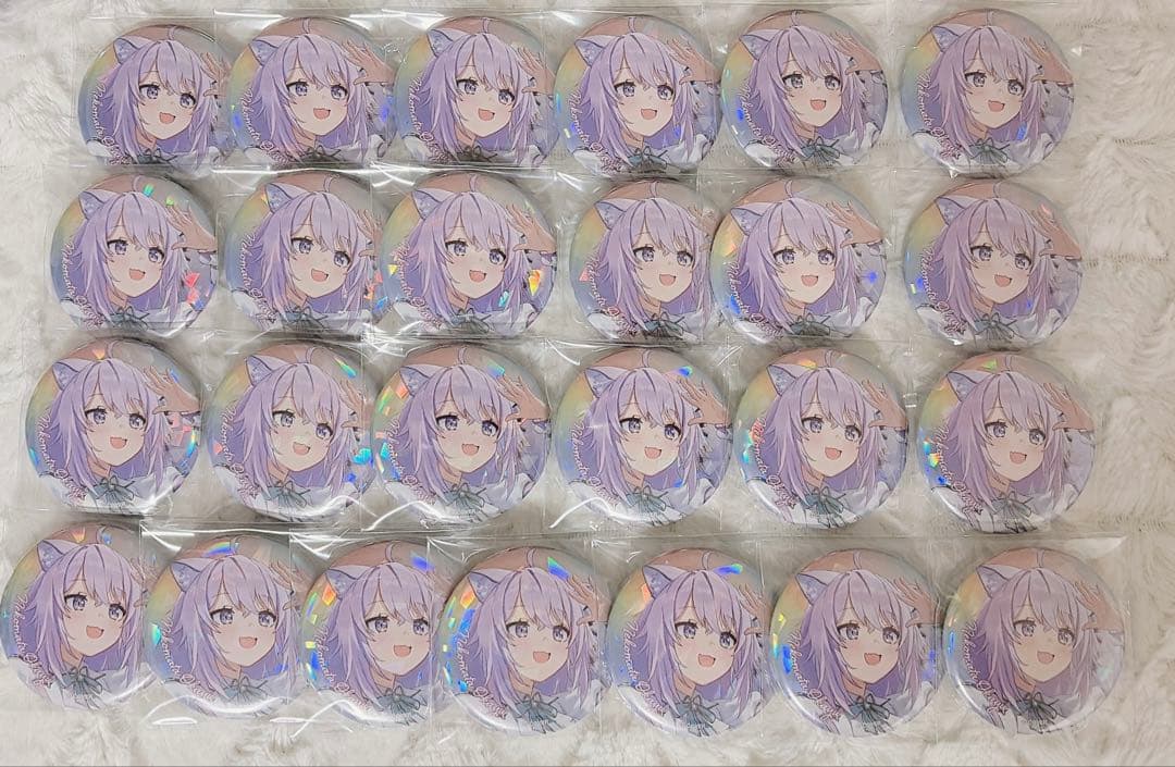 ホロライブ 5th fes ホログラム缶バッジ 猫又おかゆ
