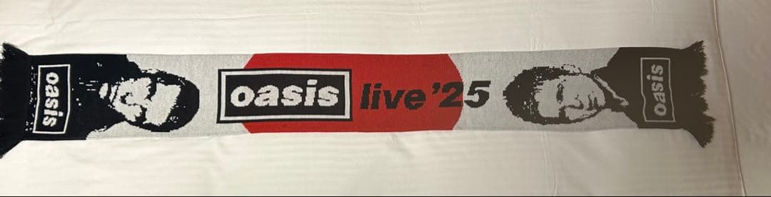 未開封Oasis ライブ'25 フットボールマフラー福袋限定日の丸入り