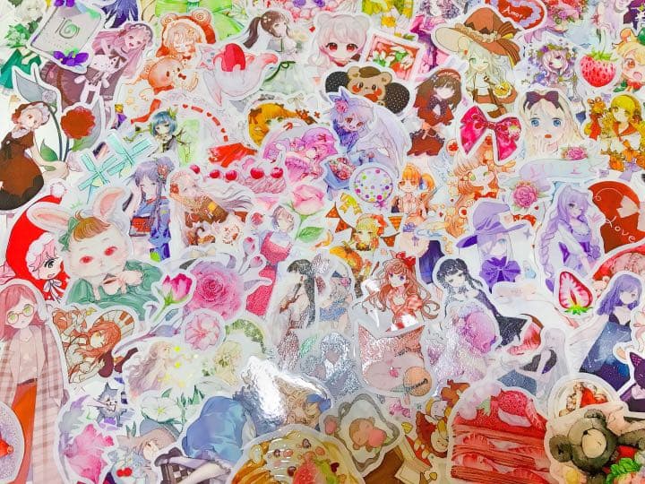 可愛いい❤️❤️人物マステフレークシール( ⸝⸝•ᴗ•⸝⸝ )162