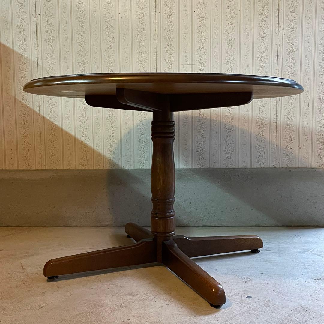 【直接引渡し】 飛騨産業 キツツキ 木製ラウンドテーブル