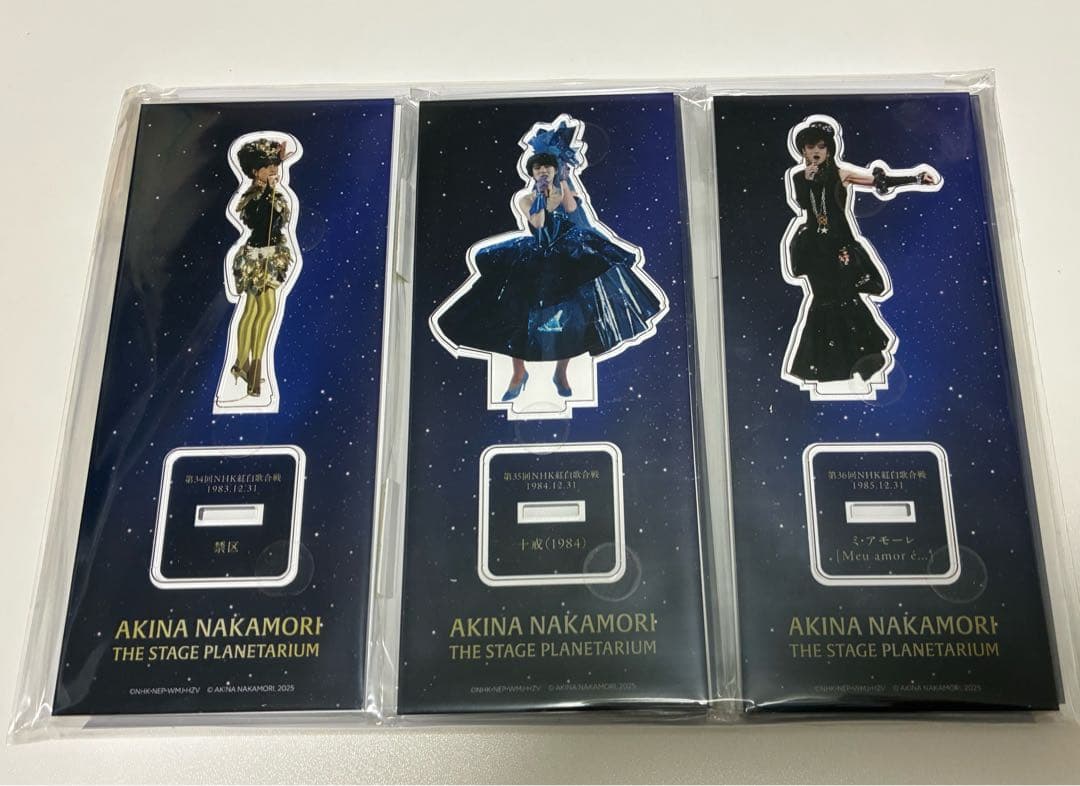 新品未開封 中森明菜 アクリルスタンド 全６種 特典ステッカー付き