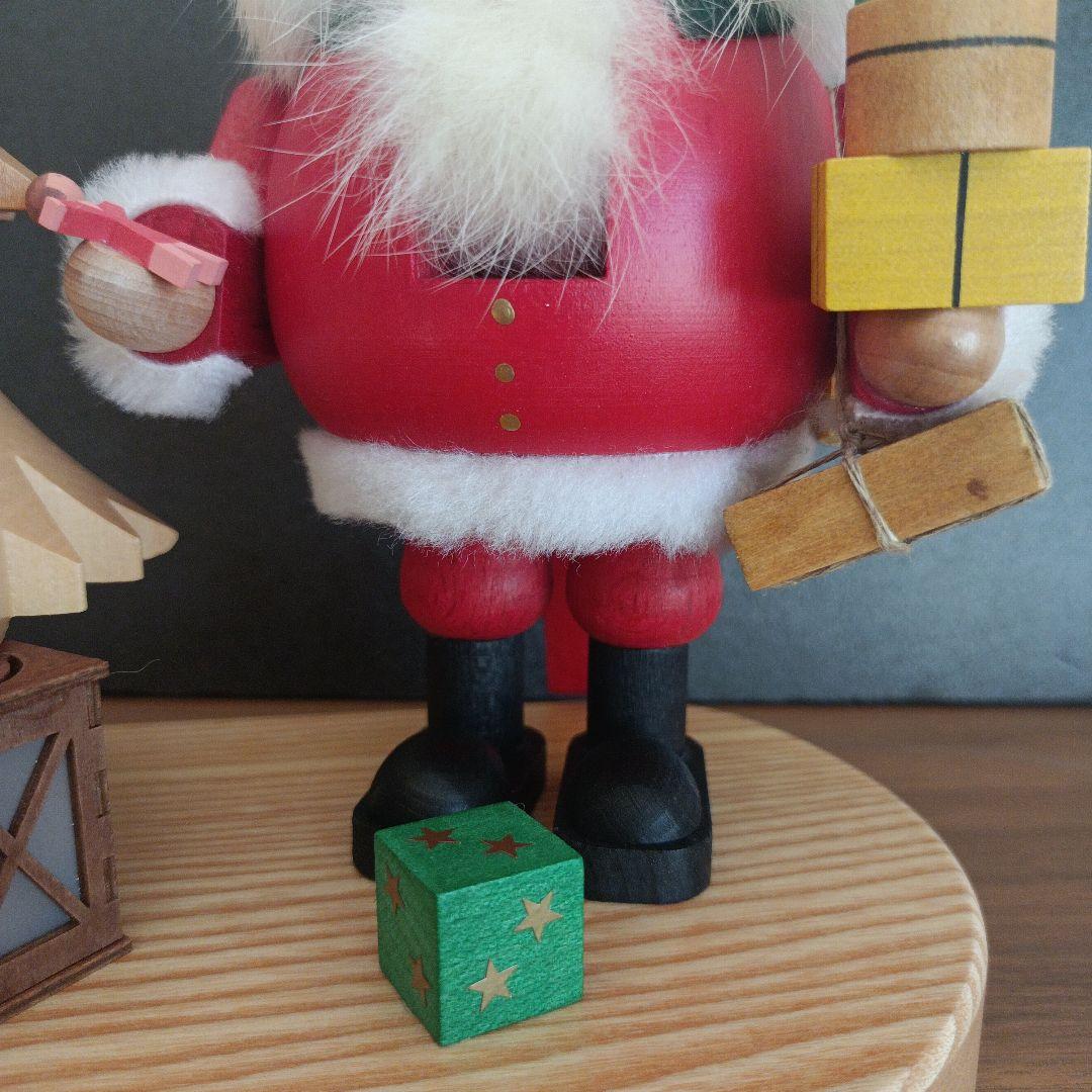 くるみ割り人形〈サンタとツリー〉リヒャルト グレーザー ザイフェン ランプ付置物