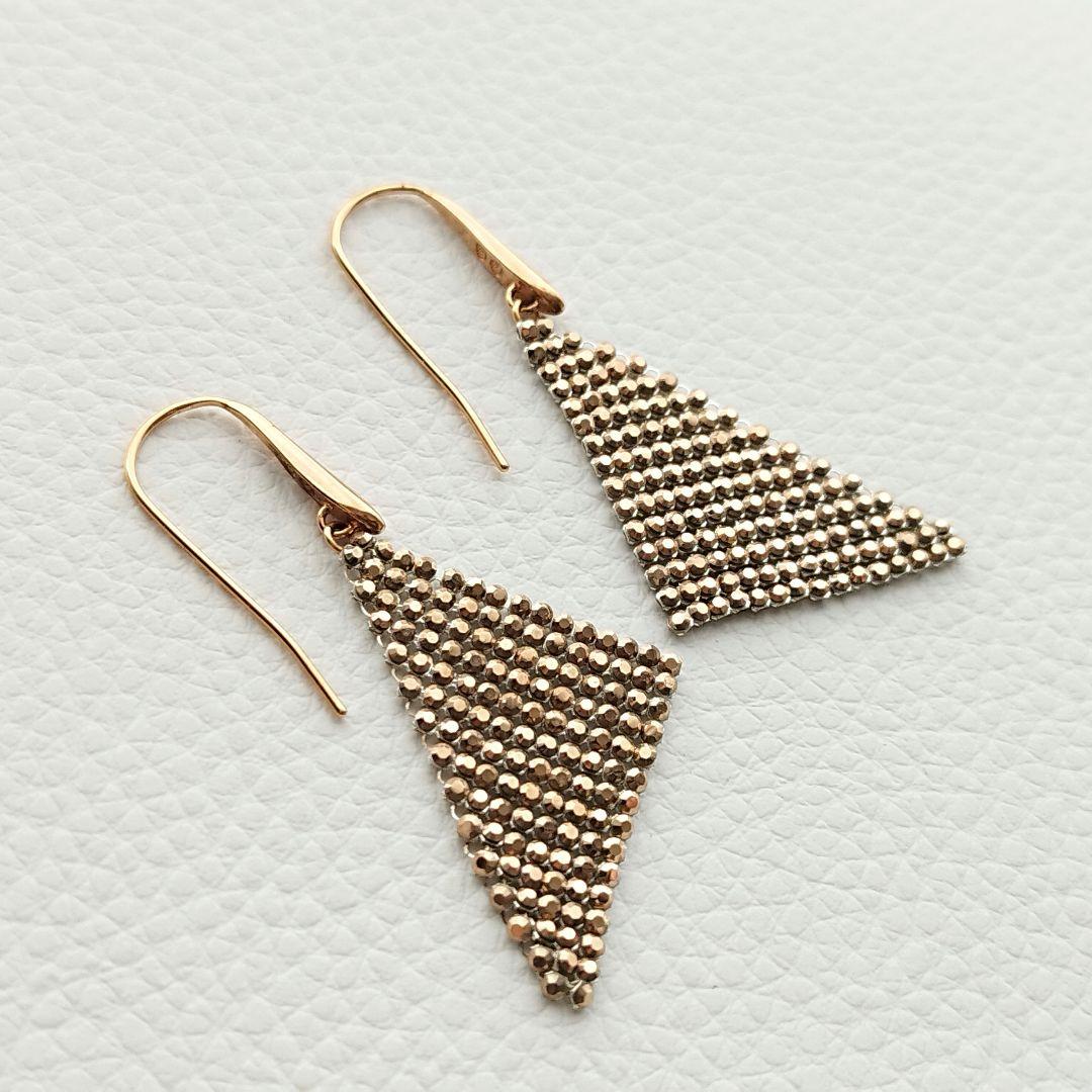 【美品】スワロフスキー　フィットスモールピアス　ゴールドカラー