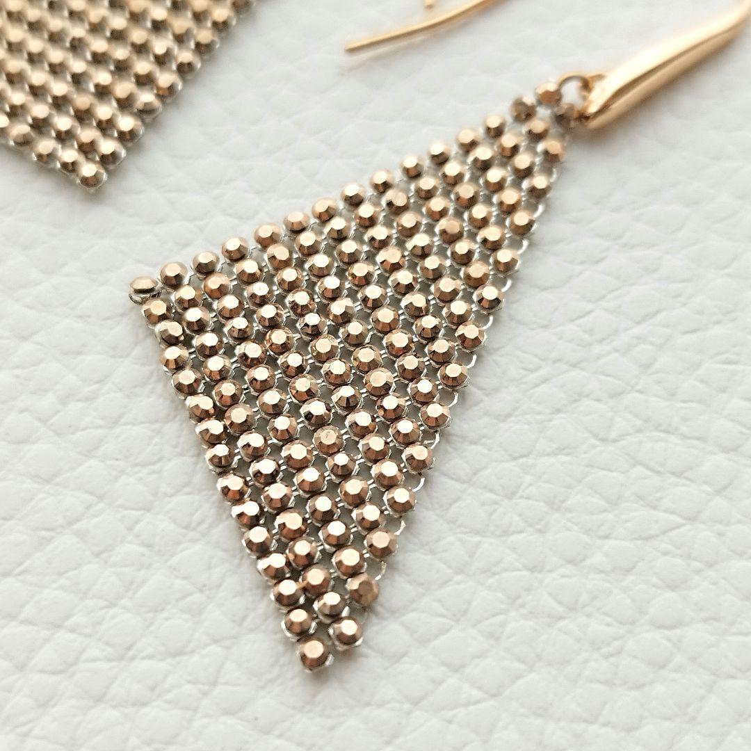 【美品】スワロフスキー　フィットスモールピアス　ゴールドカラー