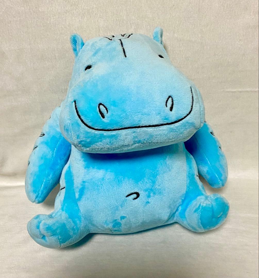 ルーブル美術館　カバ　ぬいぐるみ　古代エジプト　ブルー