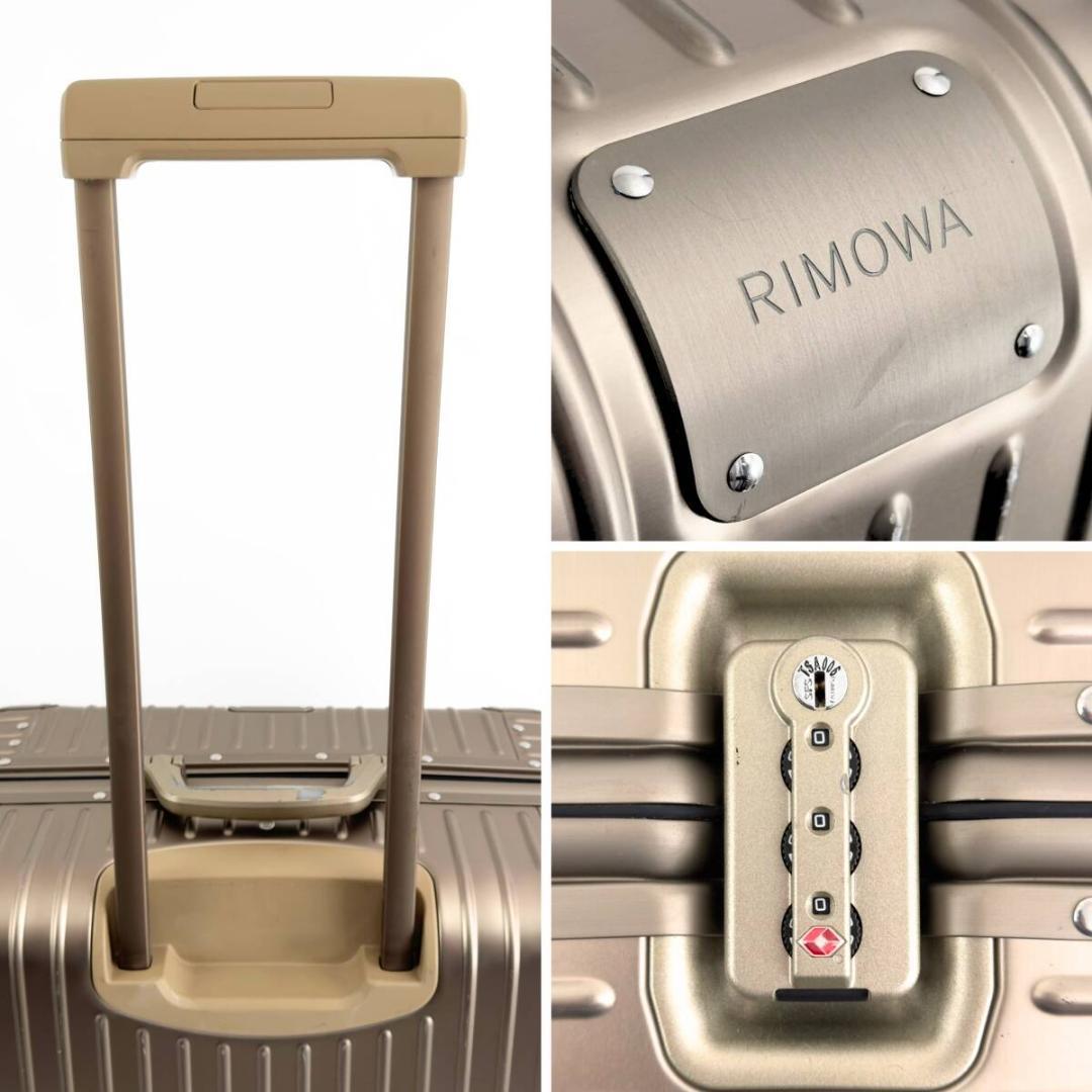 リモワ オリジナル チェックインL 86L 4輪 TSAロック ゴールド アルミ