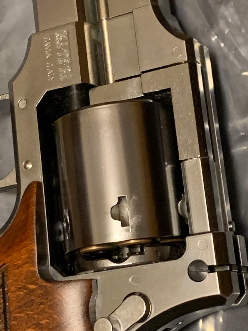 マルシン マテバ リボルバー 4インチ 木製グリップ シルバー