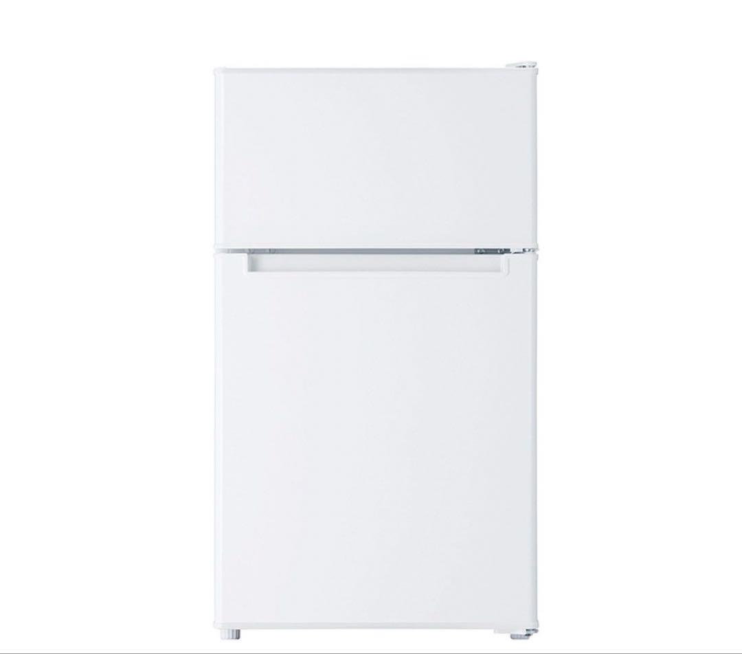 【最終値下げ】ホワイト 2ドア冷蔵庫 BR-85A-W 85L 2021年製