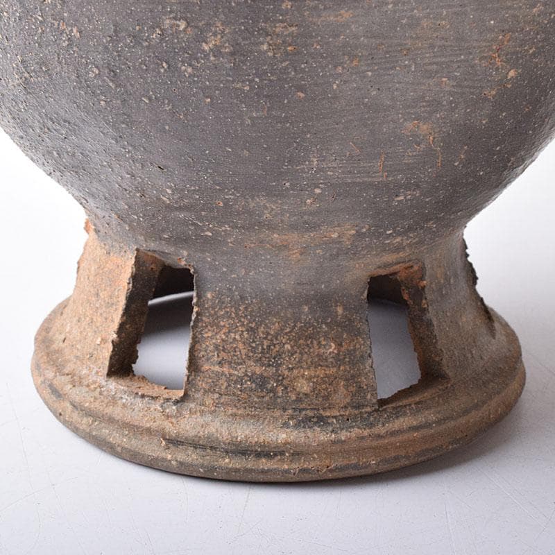 朝鮮美術　須恵器　新羅土器　新羅無細土　壷　時代箱　M　R8358