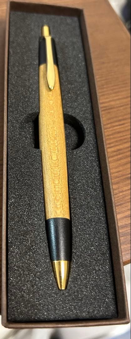 ボナンペン シャーペン 桑 真鍮金具 木軸