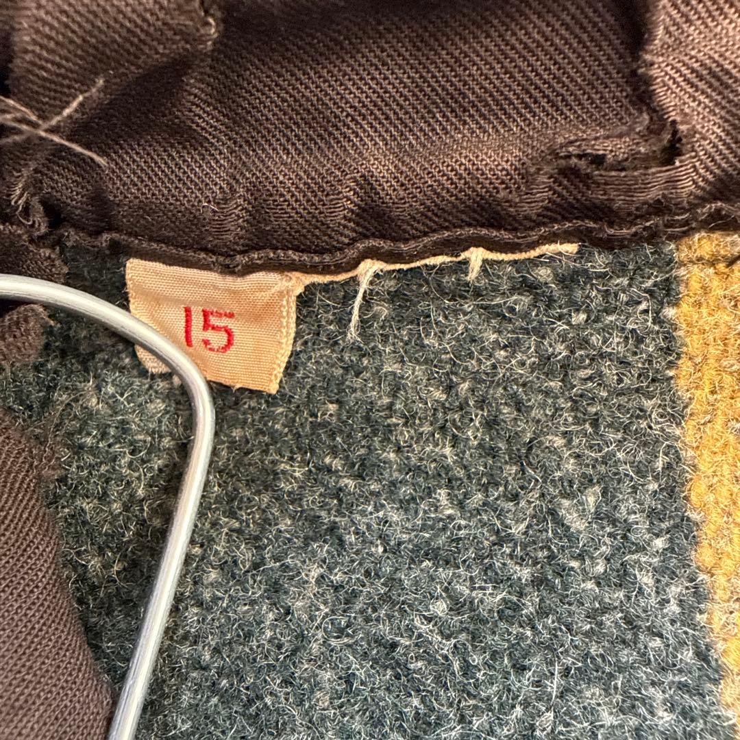 40’s ウール シャツジャケット 高配色 希少 アメカジ ビンテージ古着