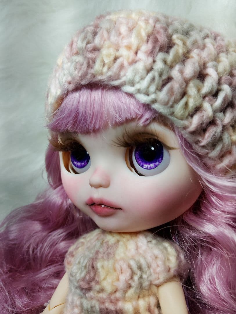 メル15145】カスタムアイシードール ピンクMIXヘア アウトフィット付