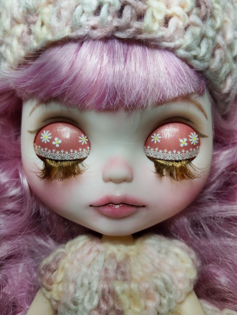 メル15145】カスタムアイシードール ピンクMIXヘア アウトフィット付