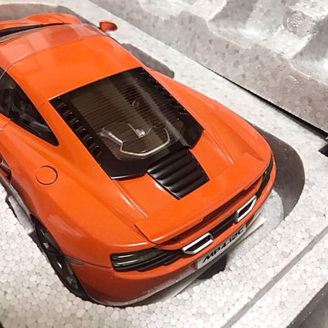オートアート 1/18 ミニカー マクラーレン MP4-12C オレンジ