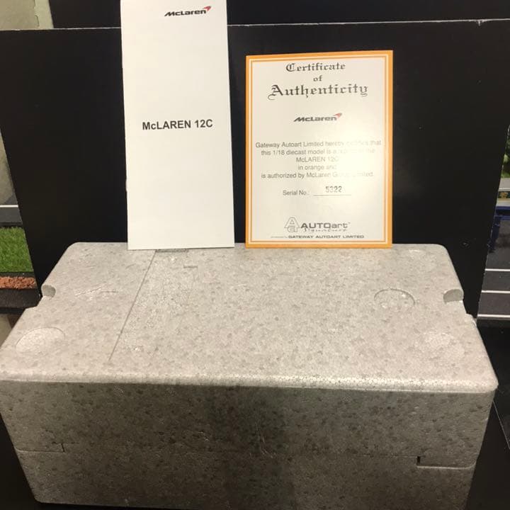 オートアート 1/18 ミニカー マクラーレン MP4-12C オレンジ