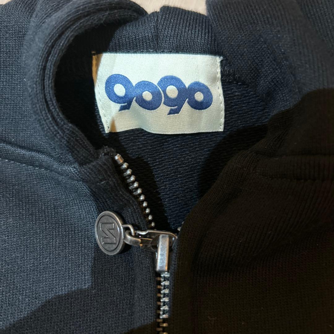 【即完】9090ジップパーカー　黒　L