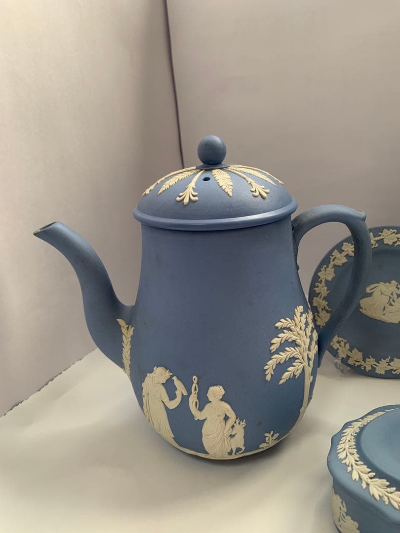 ウェッジウッド　ジャスパーペールブルー 5点まとめ　送料込み