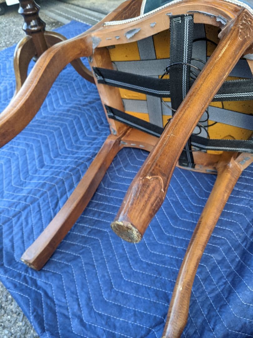 イタリア製　象嵌細工　サイドテーブル　コーヒーテーブルチェアセット　アンティーク