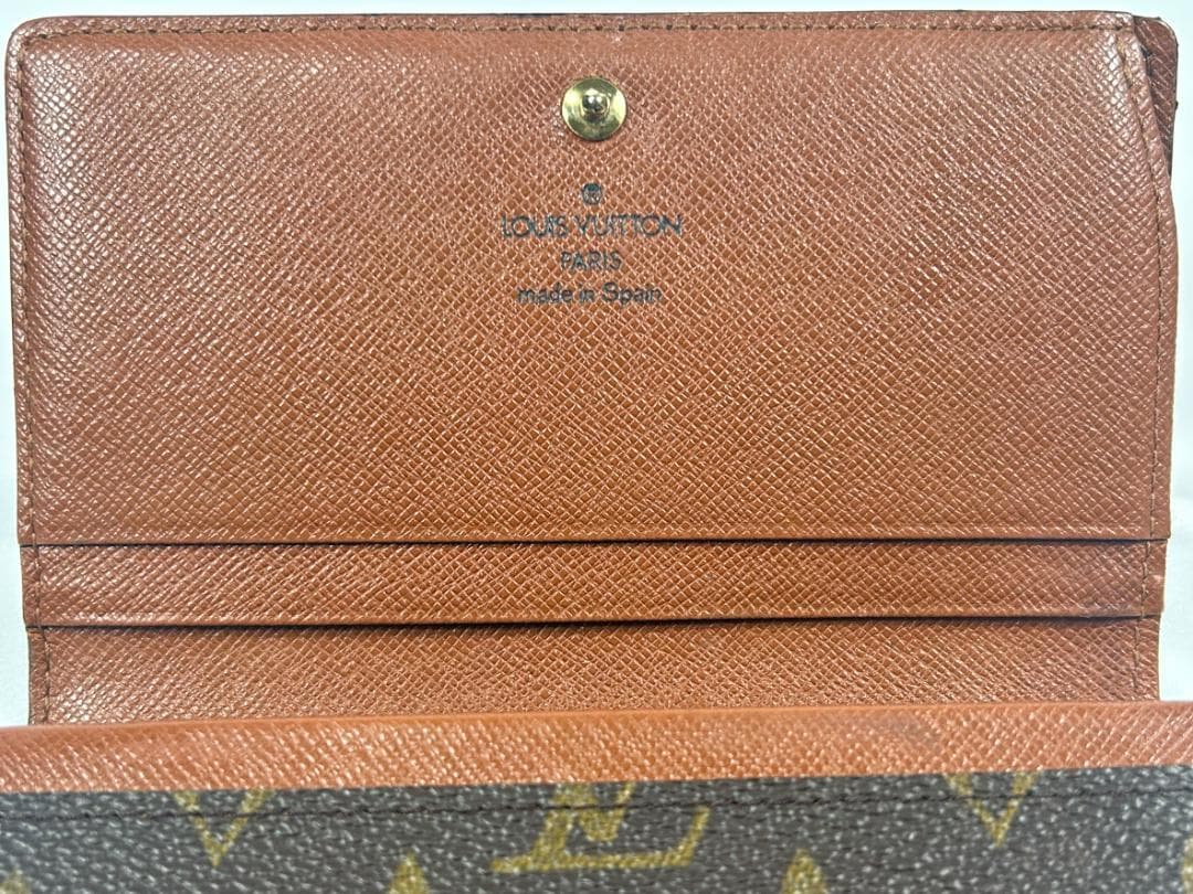 ルイヴィトン M61730 モノグラム ポルトモネビエ トレゾール 財布 AB