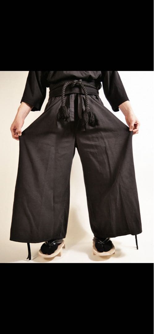 Prospectiveflow TATSUMA BLACK袴 ジョガーパンツ