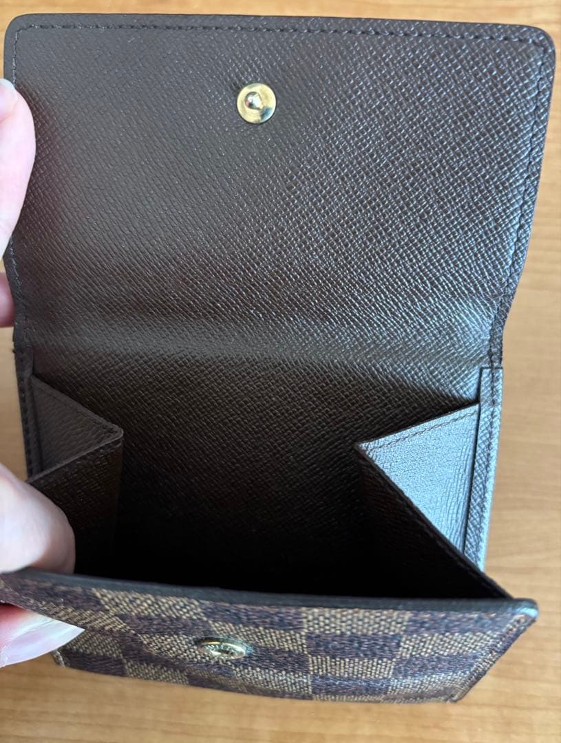 LOUIS VUITTONブラウン 三つ折り財布　ルイヴィトン　美麗品