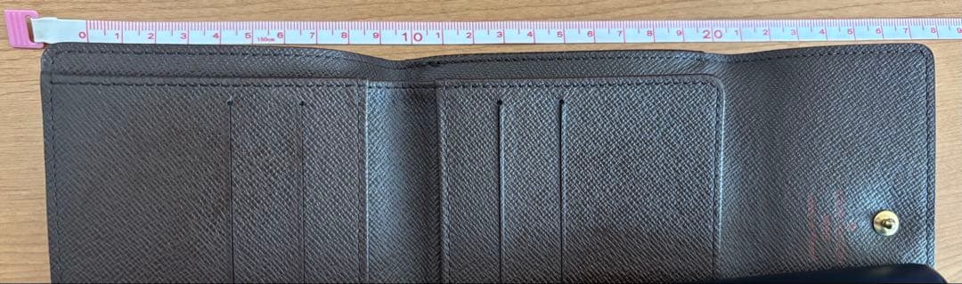 LOUIS VUITTONブラウン 三つ折り財布　ルイヴィトン　美麗品