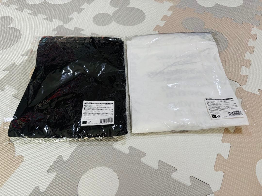 【新品未開封】リユニオンツアー！長袖Tシャツ！黒白2枚セットLサイズ！