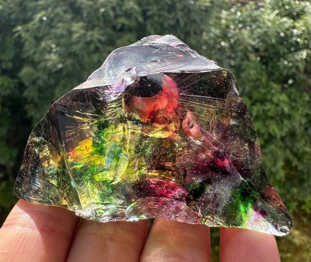 1点物レインボーアンダラクリスタル西ジャワ島マルチカラー高次元ヒーリング瞑想覚醒