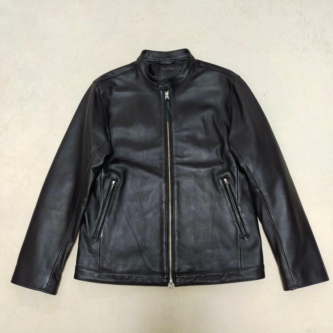 美品　XLサイズ　JEANS FACTORY　シングルライダースジャケット