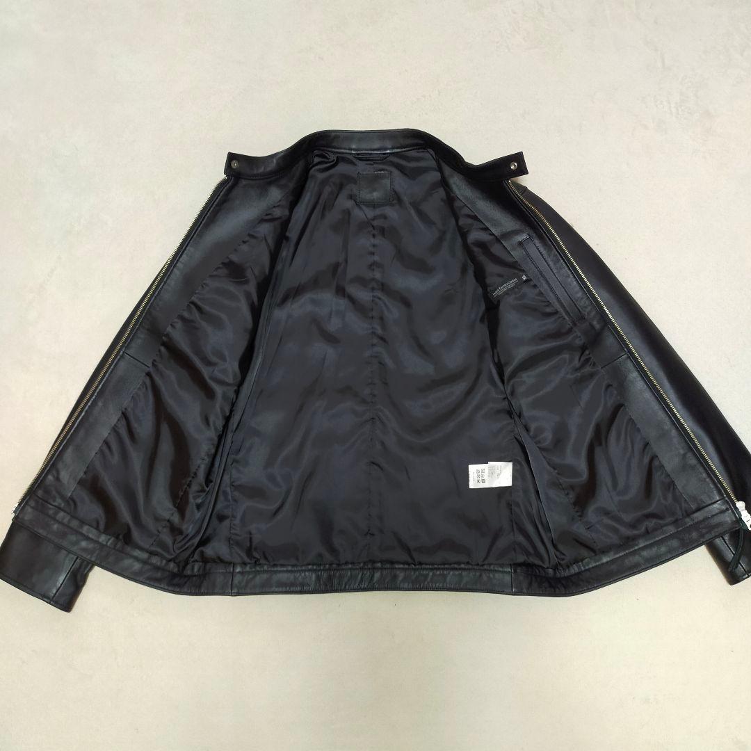 美品　XLサイズ　JEANS FACTORY　シングルライダースジャケット