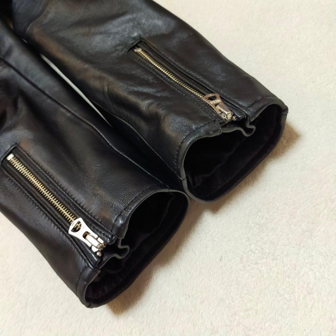 美品　XLサイズ　JEANS FACTORY　シングルライダースジャケット