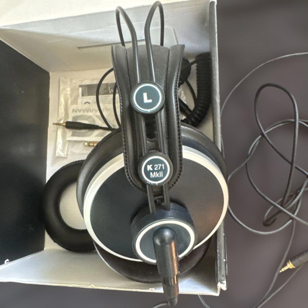 AKG K 271 MK II 2 有線ヘッドホン ブラック