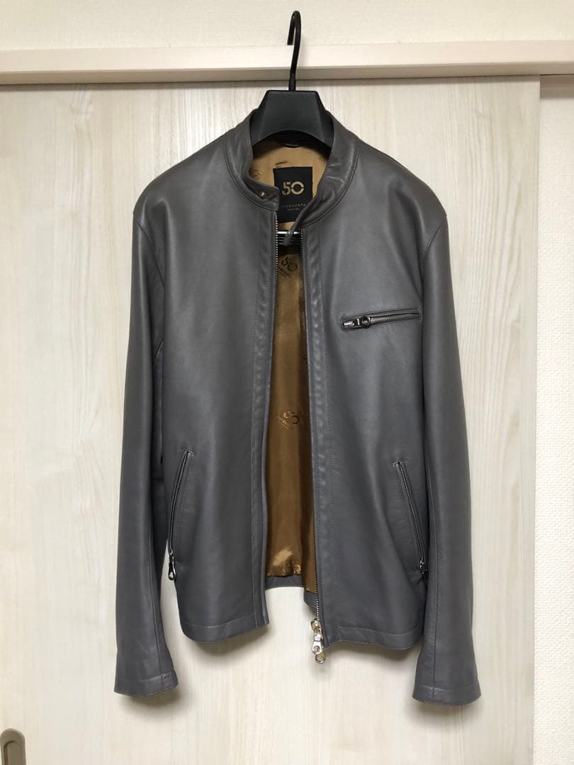 ☆美品☆ Cinquanta チンクアンタ　シングルレザージャケット　50サイズ
