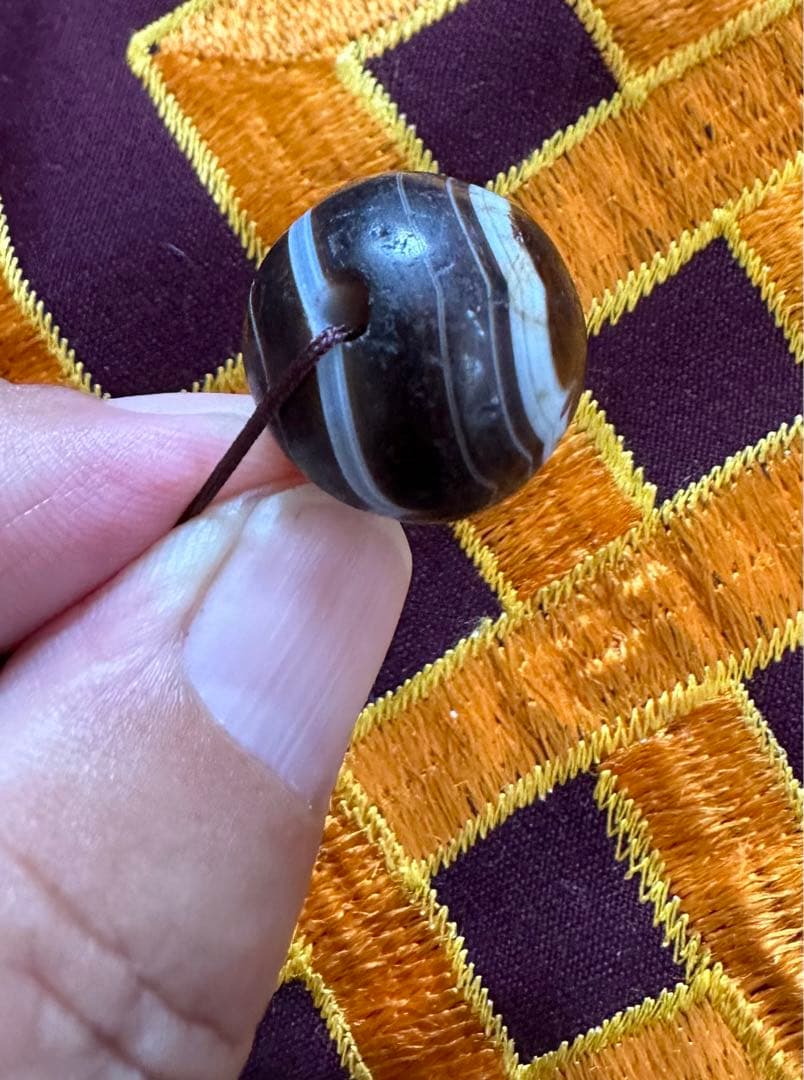 チベットアンティーク羊眼天珠ルックミー　貴重　お守り