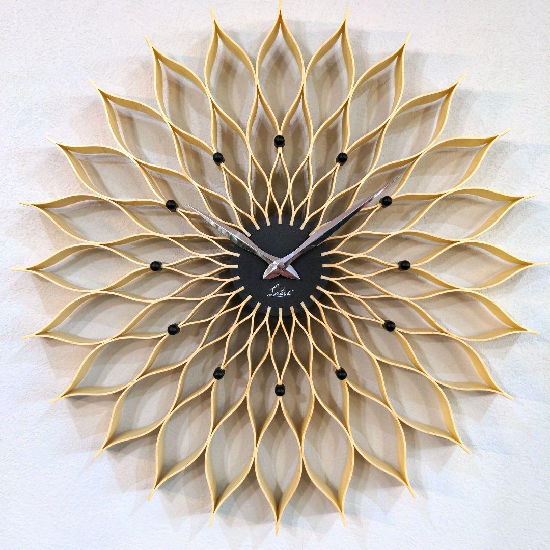 【新品】 インターフォルム 掛け時計 ルファール ナチュラル木目 CL-9903