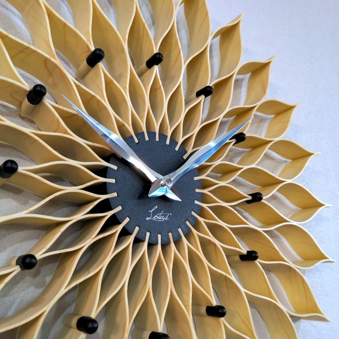 【新品】 インターフォルム 掛け時計 ルファール ナチュラル木目 CL-9903