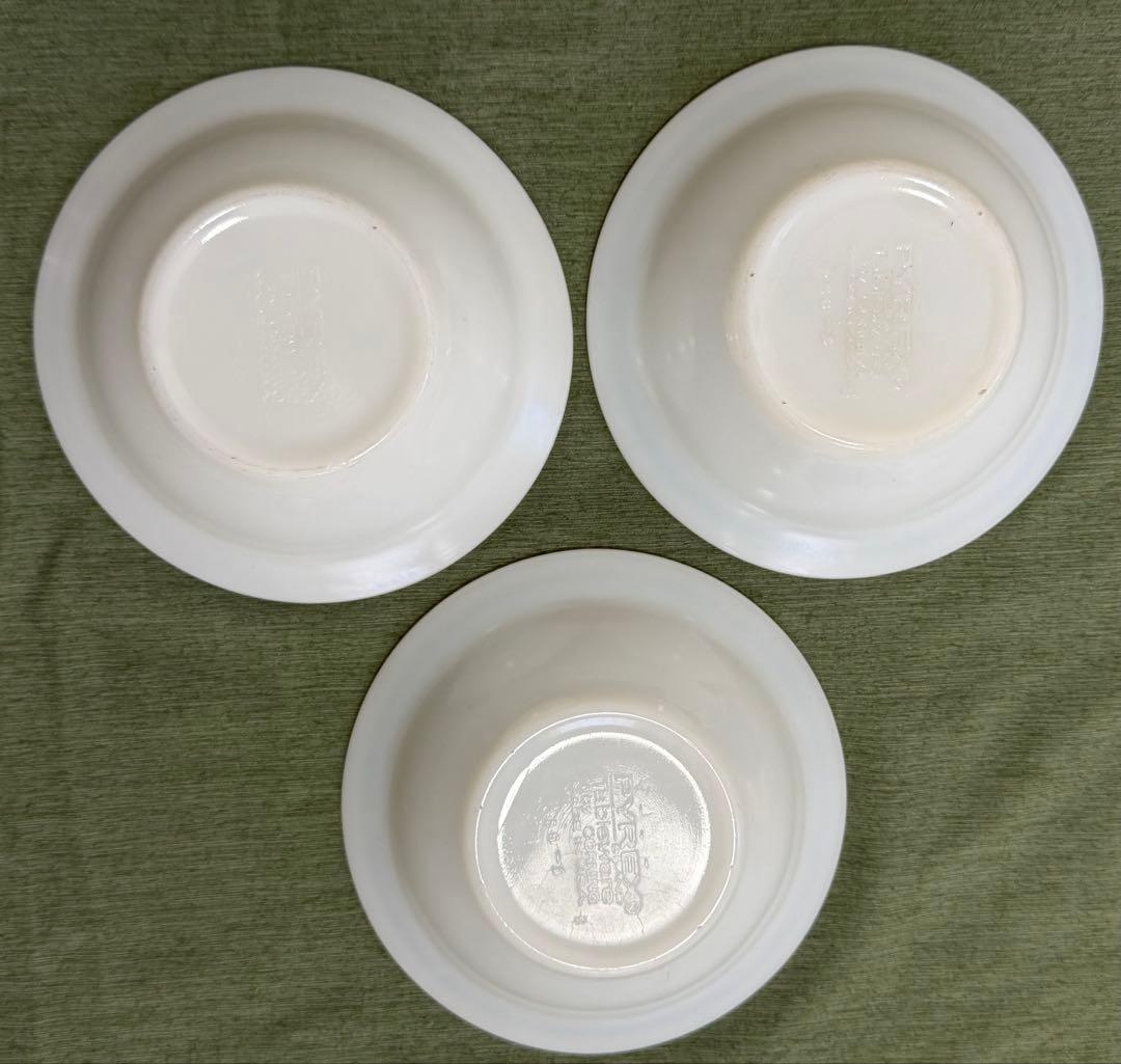 米軍 実物 PYREX ボウル 3枚 USN①