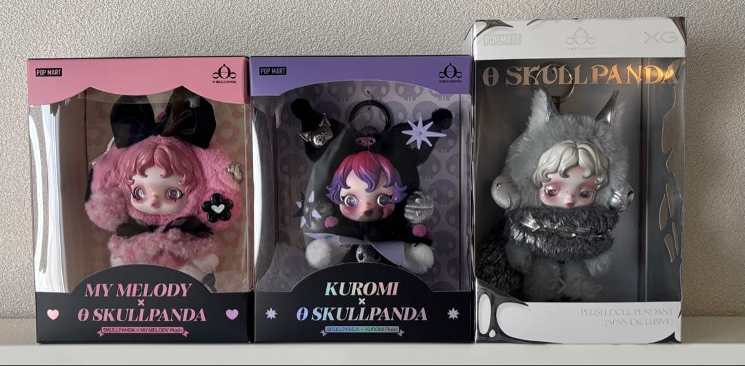 SKULLPANDA スカルパンダ　XG・マイメロ・クロミ　3体セット