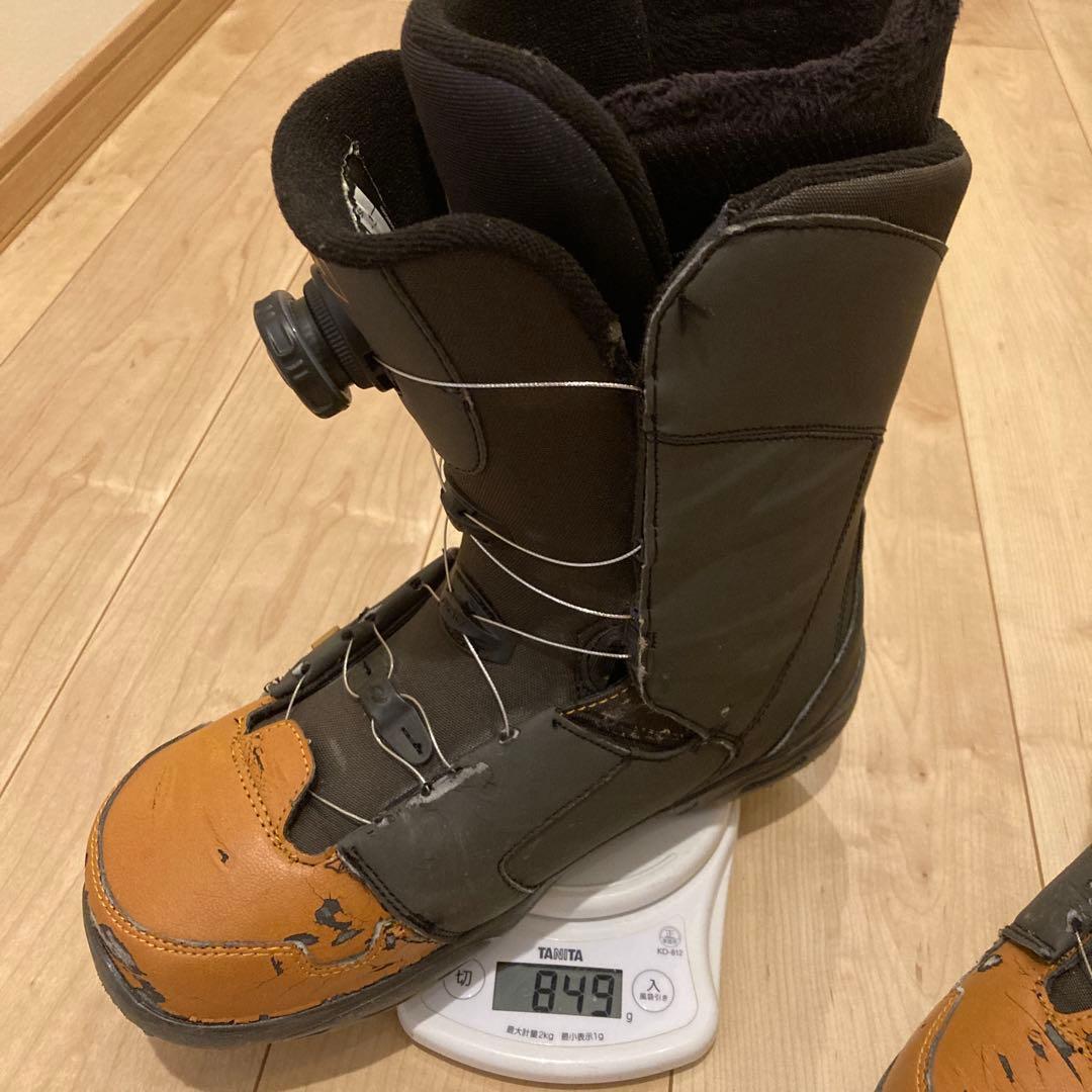 スノーボード　ブーツ　ダブルボアBoAライド　ラッソ28センチ軽量片方840g