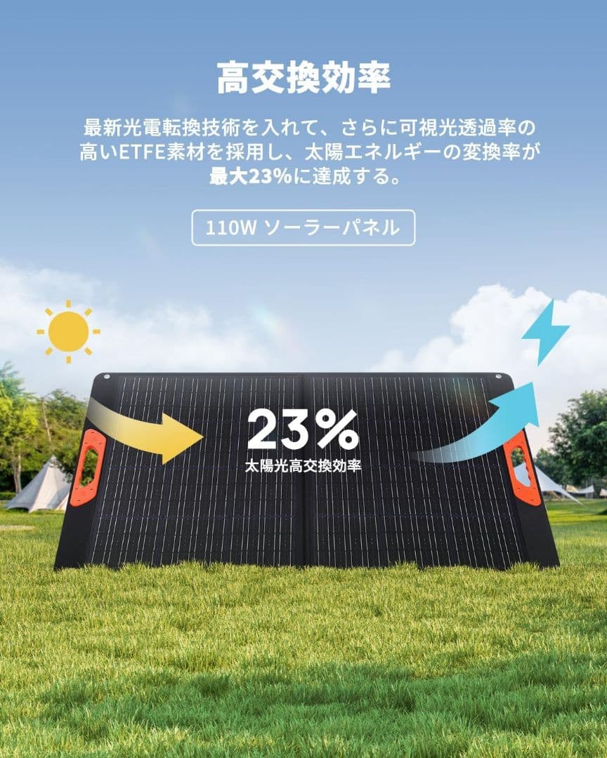 新品未開封未使用品 70mai portable solar panel 110